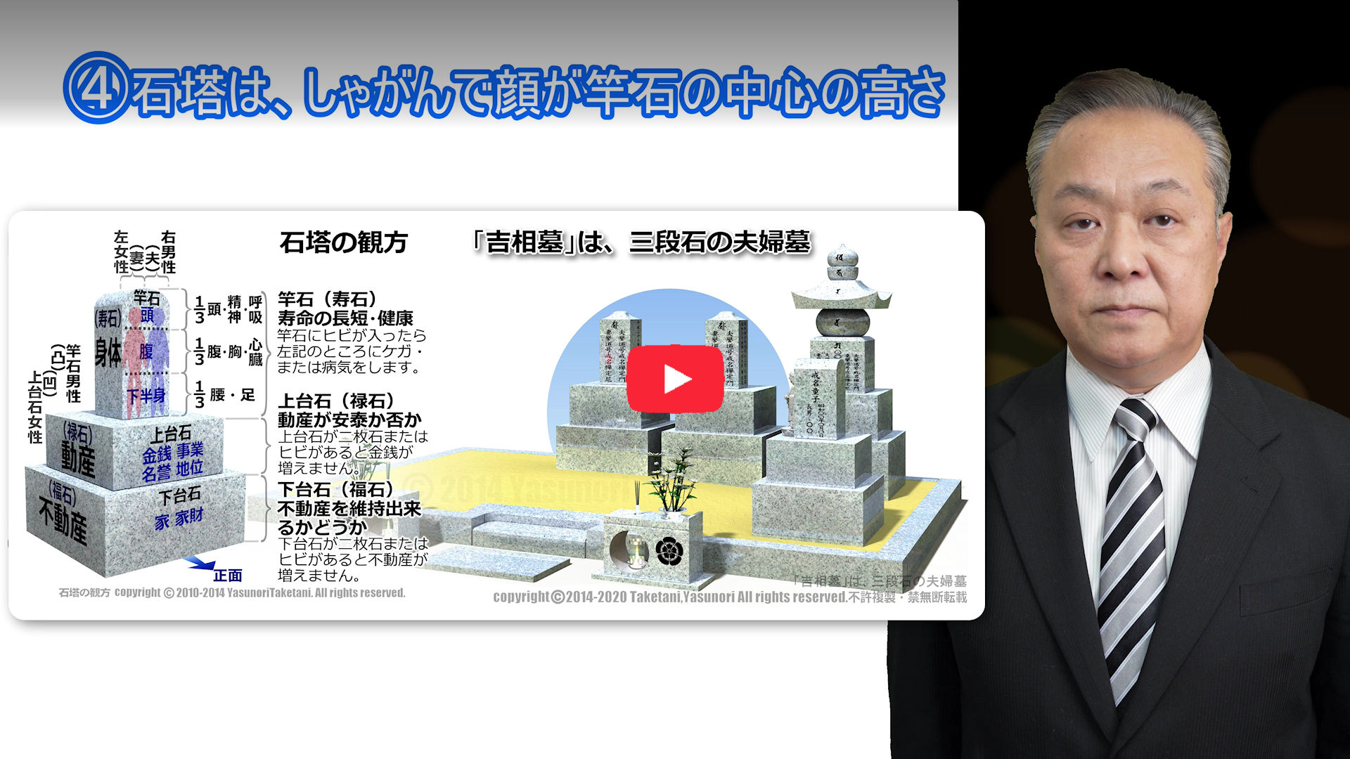 吉相墓は、三段石の夫婦墓